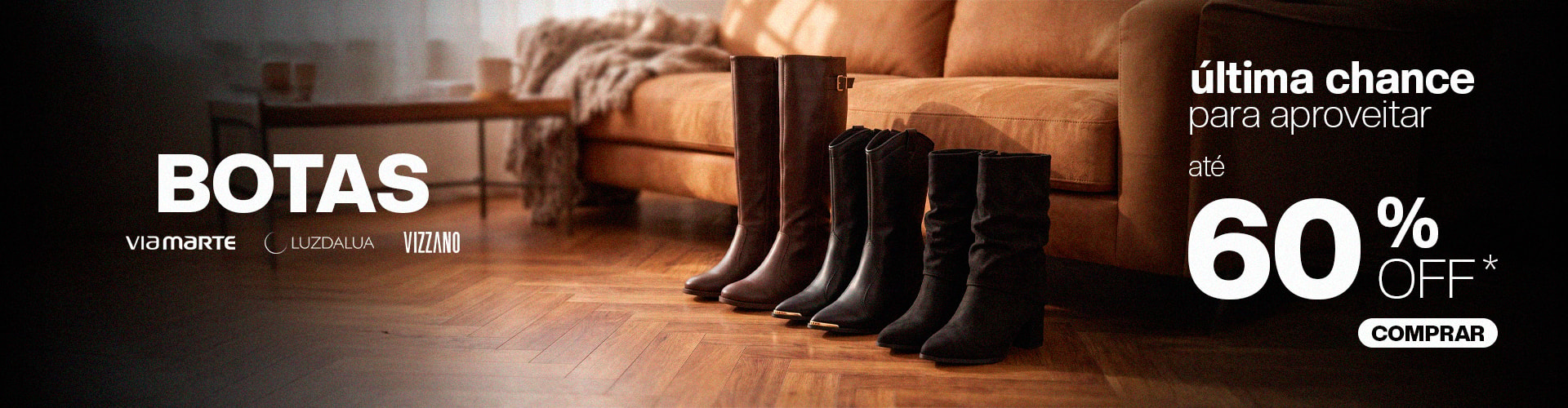 Botas na promo Lumman