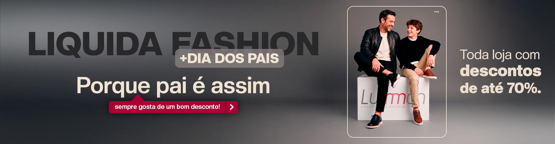 LiquidaFashion Lumman com produtos selecionados