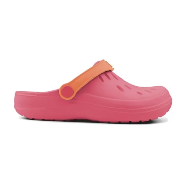 Babuche Clog Easy Boa Onda Feminina Goiaba