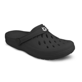 Babuche Clog Easy Boa Onda Feminino Preto