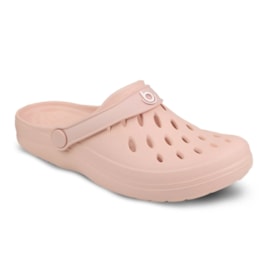 Babuche Clog Easy Boa Onda Feminino Rosa Nude