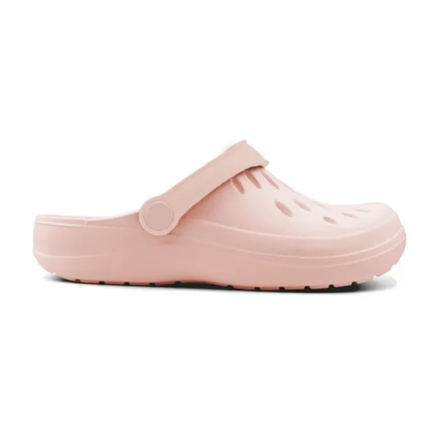 Babuche Clog Easy Boa Onda Feminino Rosa Nude