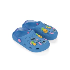 Babuche Stitch Grendene Feminino Infantil Azul