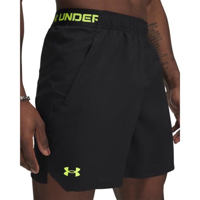 Bermuda Dryfit Underarmour Masculina Preto