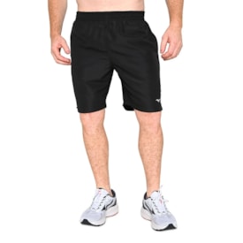 Bermuda Mizuno Dry Fit  Masculina Preto