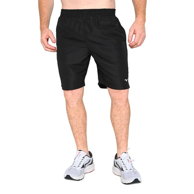 Bermuda Mizuno Dry Fit  Masculina Preto