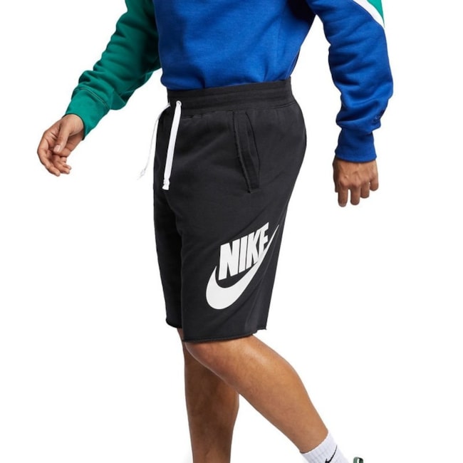 Bermuda Moleton Nike Sportswear Alumni Masculina Diversas