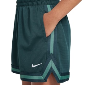 Bermuda Nike Dri-Fit Dna 5Ln Infantil Verde Musgo