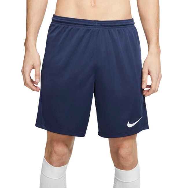 Bermuda Nike Dri-Fit Park 3 Masculina Azul Marinho
