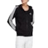 Blusa Capuz Zíper Regular Essentials 3-Stripes Adidas Feminina Preto