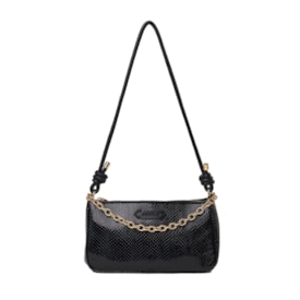 Bolsa Bag Snake Macadamia Feminina Preto
