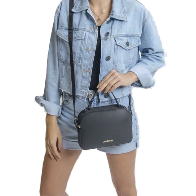 Bolsa Cecília Petite Jolie Feminina Preto