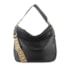 Bolsa De Couro Grande Luz Da Lua Feminina Preto