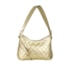 Bolsa De Couro Média Luz Da Lua Feminina Gold