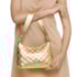 Bolsa De Couro Média Luz Da Lua Feminina Gold