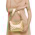 Bolsa De Couro Média Luz Da Lua Feminina Panna
