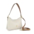 Bolsa De Couro Média Luz Da Lua Feminina Panna