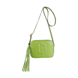 Bolsa De Couro Pequena Luz Da Lua Feminina Esmeralda