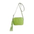 Bolsa De Couro Pequena Luz Da Lua Feminina Esmeralda