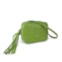 Bolsa De Couro Pequena Luz Da Lua Feminina Esmeralda