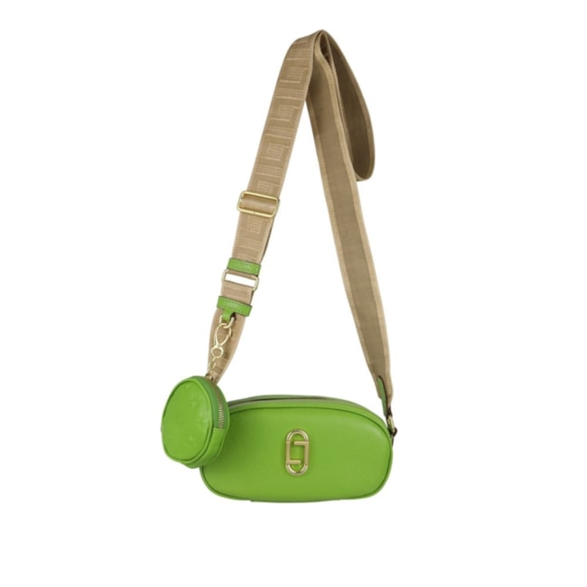 Bolsa De Couro Pequena Luz Da Lua Feminina Esmeralda