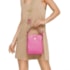 Bolsa De Couro Pequena Luz Da Lua Feminina Pink