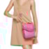 Bolsa De Couro Pequena Luz Da Lua Feminina Pink