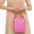 Bolsa De Couro Pequena Luz Da Lua Feminina Pink