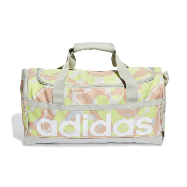 Bolsa Duffel Estampada Linear Adidas Feminina Diversas Verde Limao