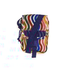 Bolsa Farm Fervo Dança De Listras Roxo