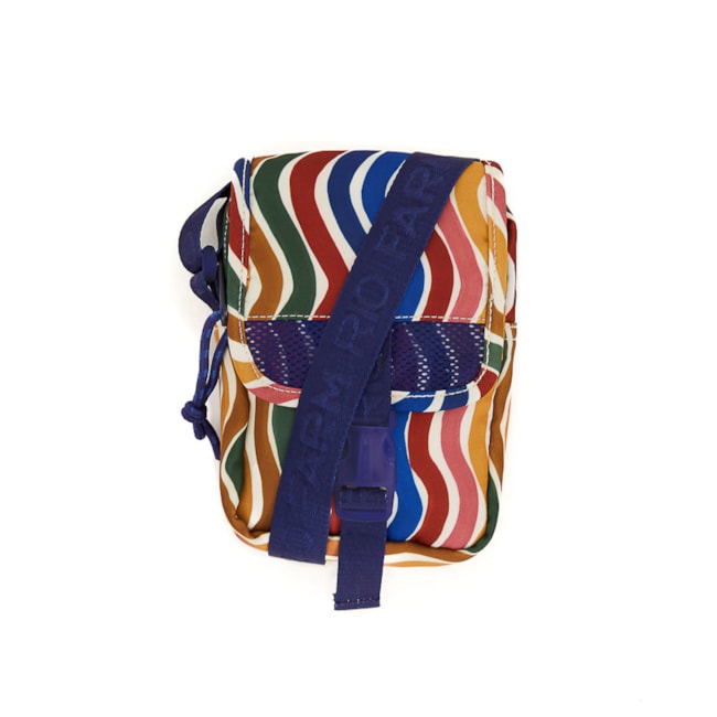 Bolsa Farm Fervo Dança De Listras Roxo