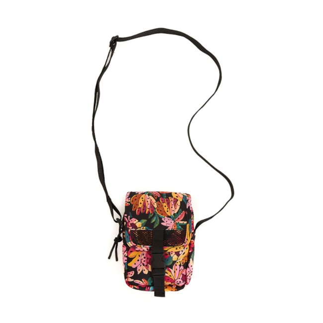 Bolsa Farm Fervo Flor De Banana Preto