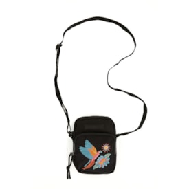Bolsa Farm Gema Samba Das Araras Preto