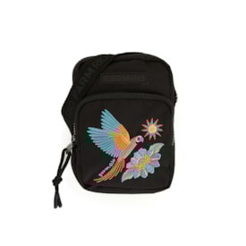 Bolsa Farm Gema Samba Das Araras Preto