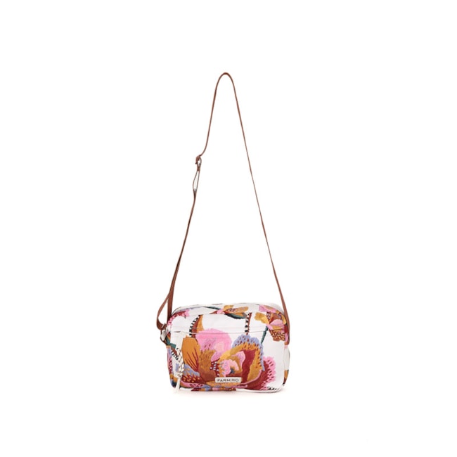 Bolsa Farm  Pequena Feminina Off White