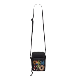 Bolsa Farm Shouder Bag Estampado Preto
