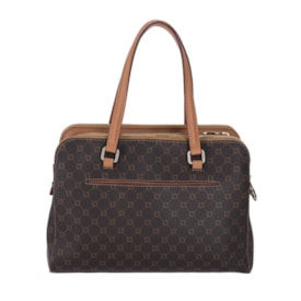 Bolsa Grande Luz Da Lua Feminina  e Mocca Monograma