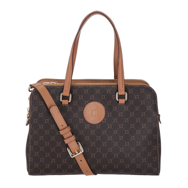 Bolsa Grande Luz Da Lua Feminina  e Mocca Monograma