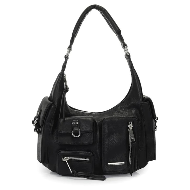 Bolsa Hobo Grande Wj Feminina Preto