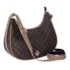 Bolsa Hobo Media  Mocca Luz da Luz Feminina Monograma