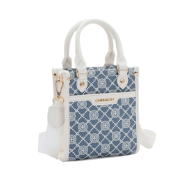 Bolsa Linha Bordado Chenson Feminina Azul