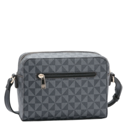 Bolsa Linha Elemento Grafico Transversal Chenson Feminina Preto