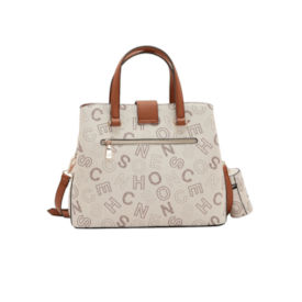Bolsa Linha Monograma Chenson Feminina Bege