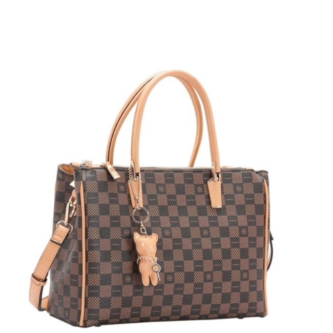 Bolsa Linha Monograma Classico Chenson Feminina Cafe