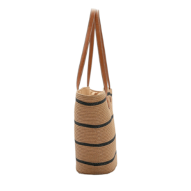 Bolsa Linha Palha Ombro Chenson Feminina Preto