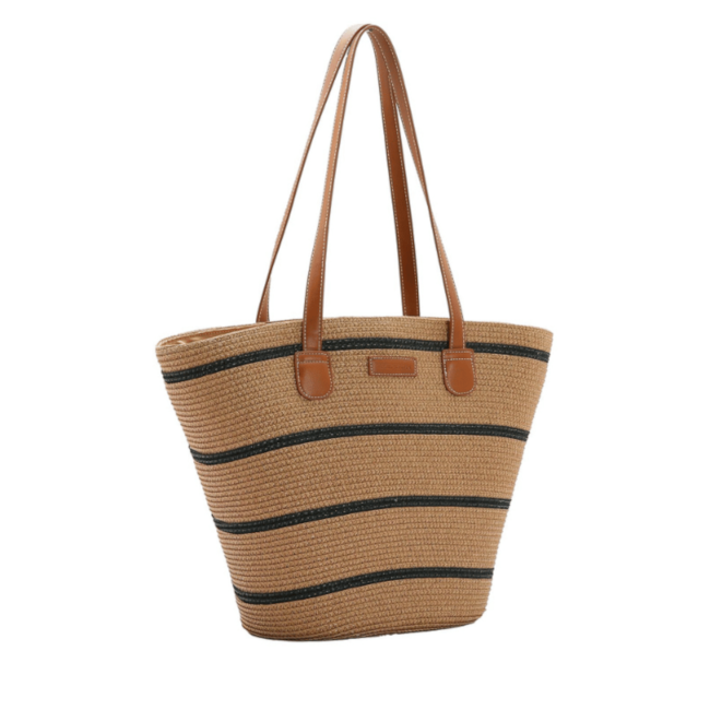 Bolsa Linha Palha Ombro Chenson Feminina Preto