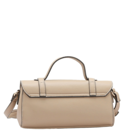 Bolsa Linha Textura Geometrica Chenson Feminina Bege