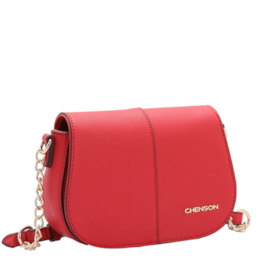 Bolsa Linha Transversal Chenson Feminina Vermelho Rubi