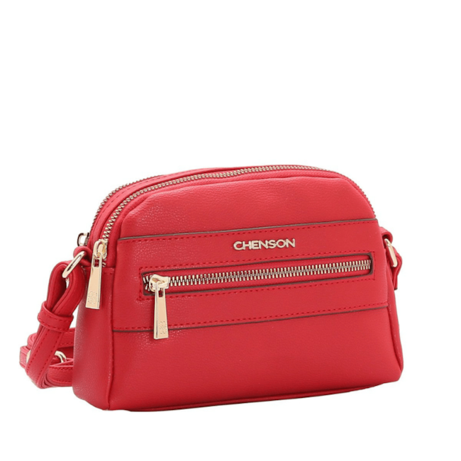 Bolsa Linha Transversal Chenson Feminina Vermelho Rubi