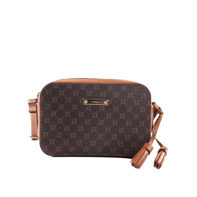 Bolsa Luz Da Lua Pequena Feminina Monograma Mocca